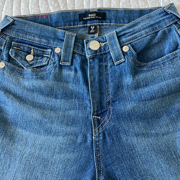 True Religion Halle Super Skinny Highrise Jean size 27 - Picture 5 of 6